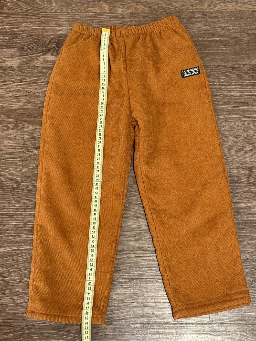 SHEIN Kids Cozy Fleece Joggers - Rust Orange